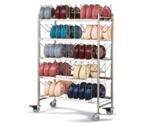 Dinex DX1173X100 Meal Delivery Drying Storage Rack - Holds 100 Domes or 200 Bases/Underliners