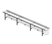 Dinex DXIESR20 Pvc Roller Conveyor 20 Ft. - Stainless Steel