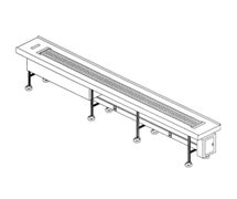 Dinex DXIESSB10 Slat Belt Conveyor 10' Ft - Stainless Steel