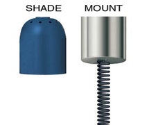 Warmer Lamp - Retractable Mount, Shade D Style, 6-1/8"Diam.x8-1/2"H, Remote