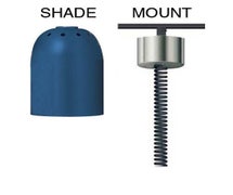 Warmer Lamp - Retractable Mount for Track Bar, Shade D Style, 6-1/8"Diam.x8-1/2"H, Remote