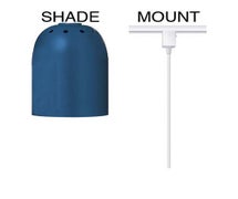 Warmer Lamp - Fixed Mount for Track Bar, Shade D Style, 6-1/8"Diam.x8-1/2"H, Remote