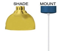 Warmer Lamp - Cord Mount, Shade B Style,  9-1/2"Diam.x8-1/2"Diam., None