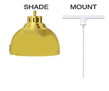 Hatco DL725STN - Warmer Lamp - Fixed Mount for Track Bar, Shade B Style, 9-1/2"Diam.x8-1/2"Diam., Antique Copper, No Switch