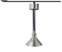 Warmer Lamp - Retractable Mount For Track Bar, Shade C Style, 10-1/2"Diam.x8-1/2"H, Lower