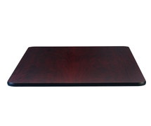CenPro 30" x 30" Laminated Square Table Top Reversable Cherry/Black