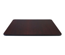 CenPro 36" x 36" Laminated Square Table Top Reversable Cherry/Black