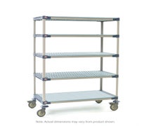 Metro 5X337PG4 MetroMax 4 5-Tier Stem Caster Cart, Solid Bottom Shelf, 18" x 36" x 79.3125"