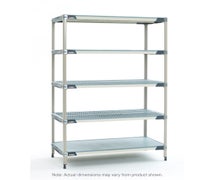 Metro 5X317HX3 MetroMax i 5-Tier Starter Unit with Solid Bottom Shelf, 18" x 24" x 74"