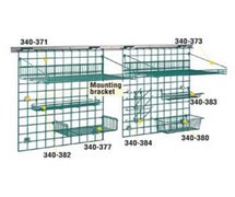 Metro SWK36-2 SmartWall G3 Storage System - 36"Wx30"H Grid Wall Track Kit