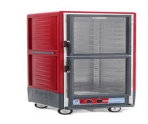 Metro C539 - Insulated Holding And Transport Cabinet - Full Height - Universal Slides - Red, Lexan
