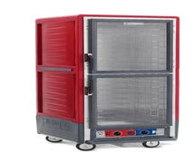Metro C539CDC4 - Proofing and Holding Cabinet - 71"H, Non-adjustable Slide Spacing, 17 Pan Capacity, Red, Lexan