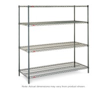 Metro EZ1860NK3-4 Super Erecta Shelving - 60"Wx18"Dx74-5/8"H Metroseal 4 Shelf Kit, Epoxy Finish