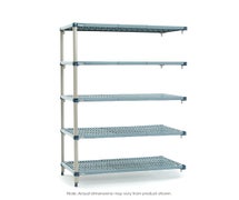 Metro 5AQ337G3 MetroMax iQ Shelving - 36"Wx18"Dx74"H 5 Shelf MetroMax Q Add-On Kit