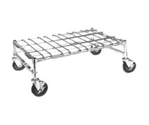 Metro MHP55C - Heavy Duty Mobile Dunnage Rack, 24"Wx48"Dx16-1/4"H, Removable Mat, Chrome