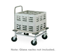 Metro CBH2121C - Cup/Glass Rack Dolly with Corner Bumpers and Handle, 23-3/8"Wx25"Dx36-5/8"H