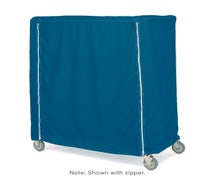 Metro 24X48X62VUCMB - Valet/Laundry Cart Cover, Uncoated Blue Nylon with Velcro Closure