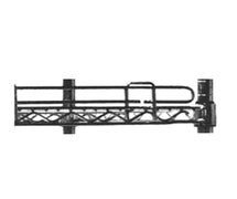 Metro L24N-1BL - Super Erecta Wire Shelf Ledge, Side or Back, 24"Wx1"H, Black