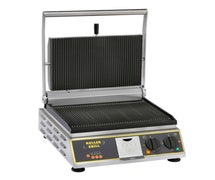 Equipex PANINI-PREMIUM/1 Panini Grill, Grooved Top and Bottom Plates