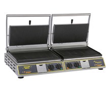 Equipex DIABLO-PREMIUM Panini Grill, (2) Grill Areas with Grooved Top and Bottom Plates