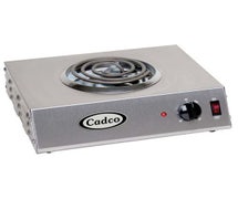 Cadco CSR1T Countertop Electric Range - (1) 6" Burner, 1100 Watts