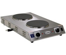 Cadco CDR-2CFB Countertop Electric Range - (2) 7-1/2" Burners, 1800 Watts