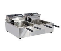 Omcan 34868 Table Top Electric Fryer, 110V Double Table Top