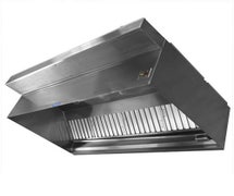 Larkin EO-FPSP - Make-Up Air Commercial Range Hood - 48"Wx10 ft. Long, Stainless Steel