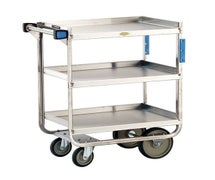Lakeside 511 Stainless Steel 3-Shelf Utility Cart, 700 lb. Weight Capacity, NSF Certified