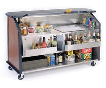 Lakeside 887 Portable Beverage Bar with 63.5"W Top Shelf and 40 lb. Ice Bin
