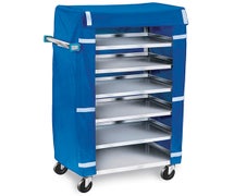 Lakeside 437 Stainless Steel Economy Tray Retrieval Cart with Cover, 6-Tray Capacity