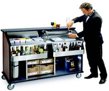 Lakeside 889 - 62-1/2"W Portable Bar, Stainless Steel/Laminate