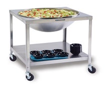 Lakeside 713 - Mobile Stainless Steel Bowl Stand, 33-1/4"W