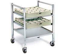 Lakeside 197 - Mobile Low-Profile Glass Rack, Stainless Steel, 24-1/2"W