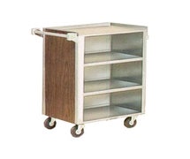 Lakeside 815 - Enclosed Stainless Steel/Laminate Bussing Cart, 28-1/4"W