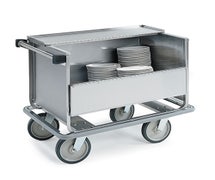 Lakeside 707 - Stainless Steel Store and Carry Dish Cart, 39-1/2"W