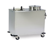 Lakeside E6212 - Heated Plate Dispenser Cart, 2 Stacks, 42"W