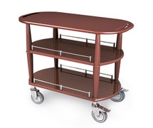 Geneva 70531 - Oval Top Serving Cart, 2 Shelf, 35-1/2"W