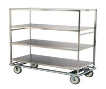 Lakeside 568 569- Stainless Steel Queen Mary Banquet Cart, 6 Shelves, 30-3/4"W, 3 Lipped