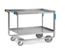 Lakeside 947 Stainless Steel Two-Shelf Utility Cart, 1,000 lb Weight Capacity, NSF Certified
