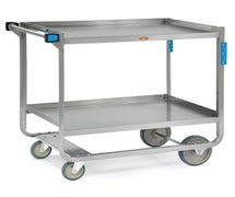 Lakeside 958 Two-Shelf Stainless Steel Utility Cart, 1,000 lb. Capacity