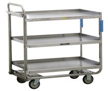 Lakeside 163421 Heavy-Duty Utility Cart, (3) 21"x 33" Shelves, 700 lb. Capacity