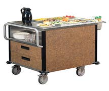 Lakeside 6755 Suzy Q Cart with Two Interior Drawers and Two Heated Wells