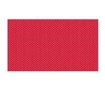 JRC Ritz 648 Textiline Woven PVC Coated Poly Placemat, 13"x9", Solid Colors, Red