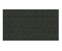 JRC Ritz 649 Textiline Woven PVC Coated Poly Placemat, 13"x9", Designer Patterns, Grass Cloth Black