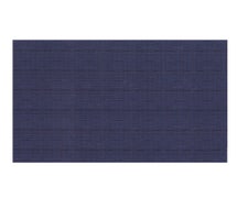 JRC Ritz 649 Textiline Woven PVC Coated Poly Placemat, 13"x9", Designer Patterns, Grass Cloth Blue
