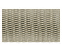 JRC Ritz 649 Textiline Woven PVC Coated Poly Placemat, 13"x9", Designer Patterns, Open Basketweave Tan/Black