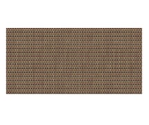 JRC Ritz 649 Textiline Woven PVC Coated Poly Placemat, 13"x9", Designer Patterns, Open Basketweave Tan/Orange/Rust