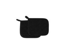 JRC Ritz Foodservice PT8BKBK-2 Potholder, 8" X 8", Square, Black