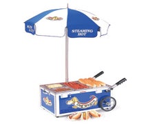 Nemco 6550-SF1 Mini Hot Dog Cart - 23-7/8"Wx14-5/8"Dx10-1/2"H, Blue